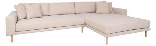 Canapea lounge dreapta Lido, Nisip, 170x92x290x76 cm