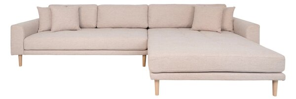 Canapea lounge dreapta Lido, Nisip, 170x92x290x76 cm