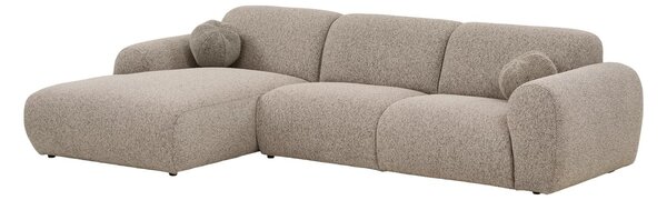 Canapea lounge Clyde, Gri, 109x177x300x75 cm
