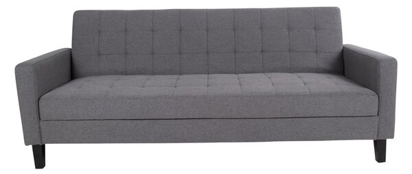 Canapea extensibila Milton, Gri inchis , 204x85x81 cm