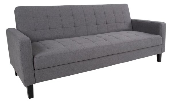 Canapea extensibila Milton, Gri inchis , 204x85x81 cm
