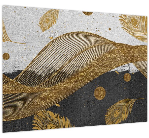 Tablou - Pene aurii (70x50 cm)