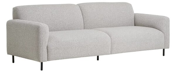 Canapea 3 locuri Salvador, Gri deschis , 93x228x80 cm