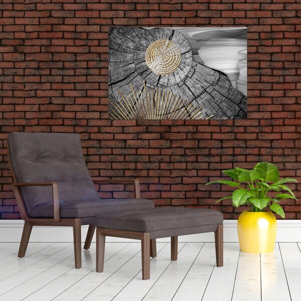 Tablou - Trunchiul copacului colaj (90x60 cm)