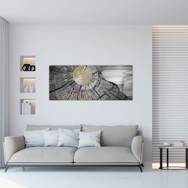 Tablou - Trunchiul copacului colaj (120x50 cm)