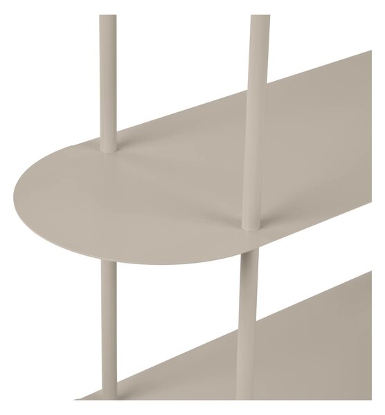 Biblioteca Rieti, Bej, 90x31x150 cm