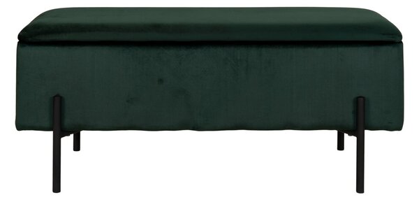 Banca cu spatiu de depozitare Watford, Verde, 36.5x95x43 cm