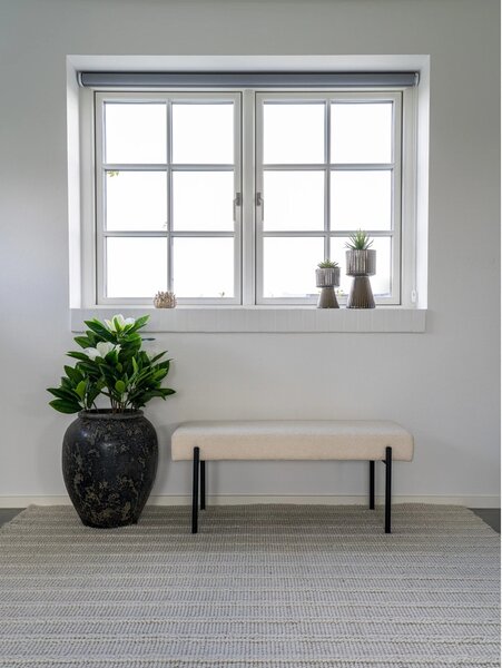 Banca Swindon, Alb, 36x100x42.5 cm