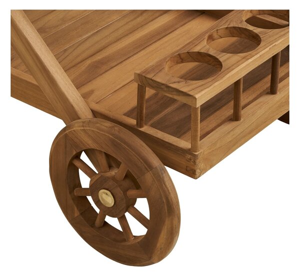 Bar mobil Pasaku, Natural, 50x86x81 cm