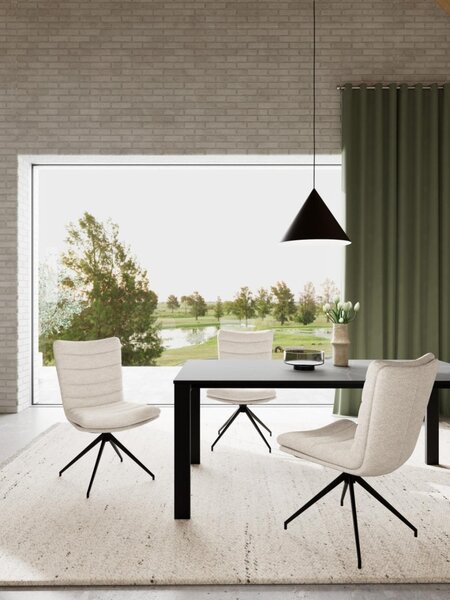 Scaun dining Grafton, Bej, 96.5x50.5x65 cm