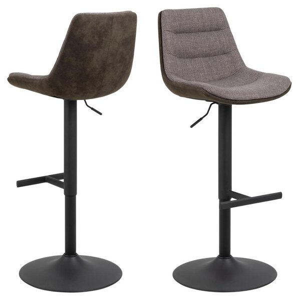 Scaun de bar Adisa V1, Gri, 95x47x52.5 cm