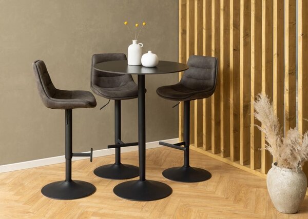 Scaun de bar Adisa V2, Gri, 95x47x52.5 cm