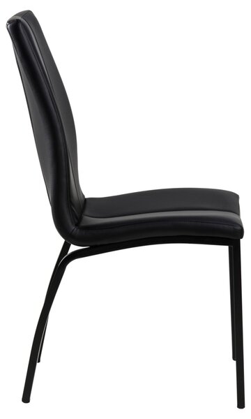 Scaun dining Asama, Negru, 95x43.5x57 cm