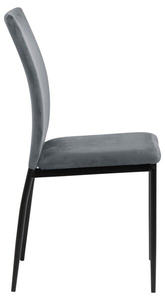 Scaun dining Demina V2, Gri, 92x43.5x53 cm