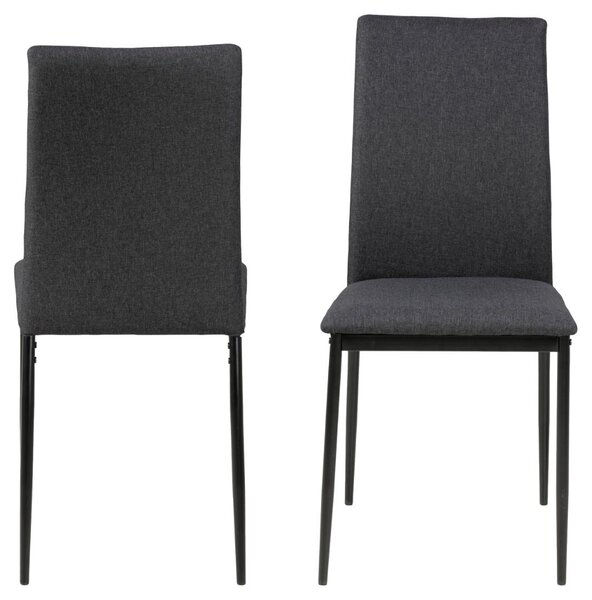 Scaun dining Demina V1, Gri, 92x43.5x53 cm