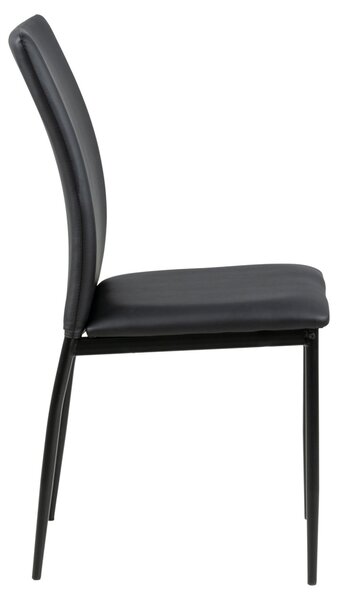 Scaun dining Demina V1, Negru, 92x43.5x53 cm