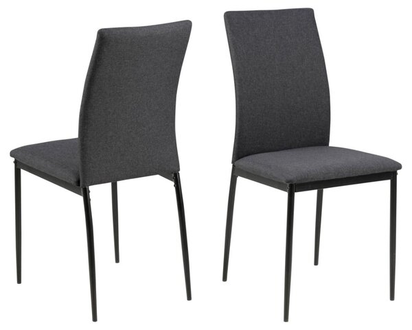 Scaun dining Demina V1, Gri, 92x43.5x53 cm
