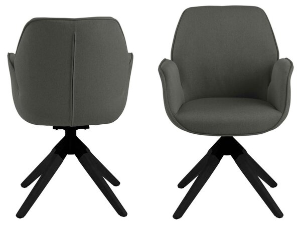 Scaun dining Aura V2, Gri, 91x60.5x58.5 cm