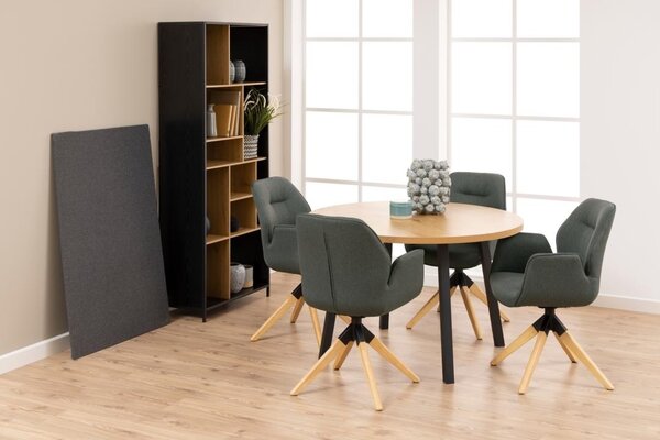 Scaun dining Aura, Gri, 91x60.5x58.5 cm
