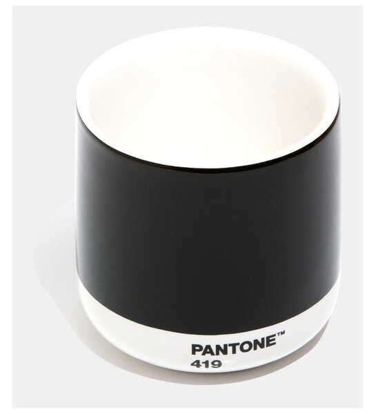 Cană neagră din ceramică 175 ml Cortado Black 419 – Pantone