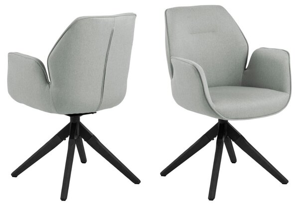 Scaun dining Aura V1, Gri, 91x60.5x58.5 cm