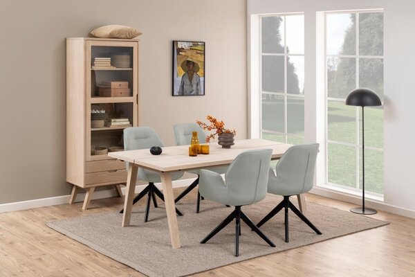 Scaun dining Aura V1, Gri, 91x60.5x58.5 cm