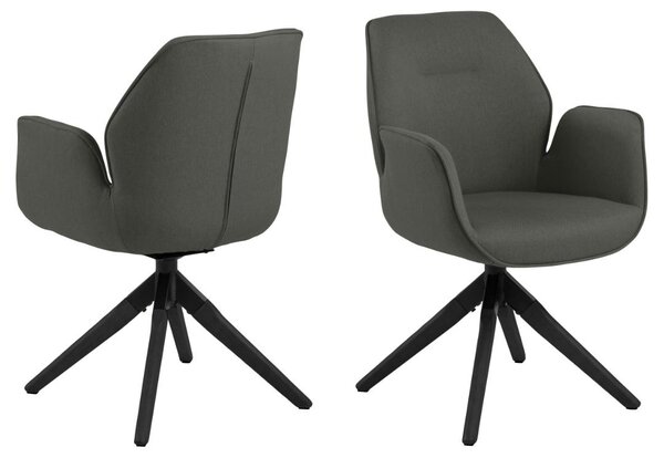 Scaun dining Aura V2, Gri, 91x60.5x58.5 cm