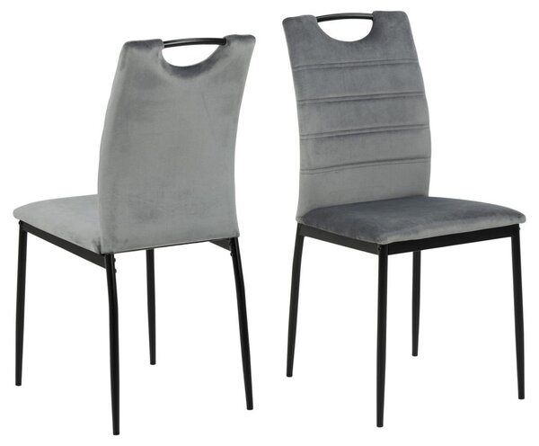 Scaun dining Dia, Gri, 91.5x43.5x53 cm