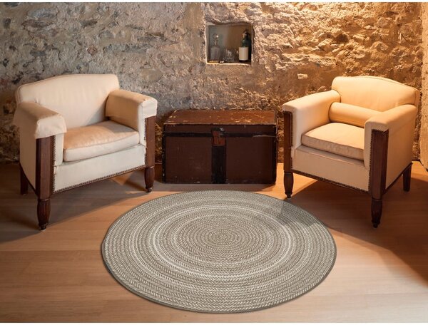 Covor pentru exterior Universal Silvana Rutto, ⌀ 120 cm, bej