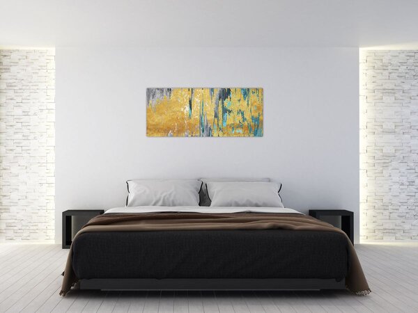 Tablou - Design auriu (120x50 cm)