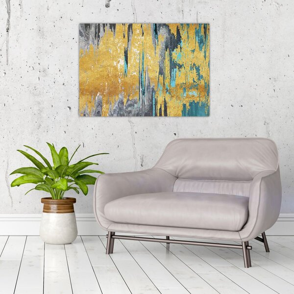 Tablou - Design auriu (70x50 cm)