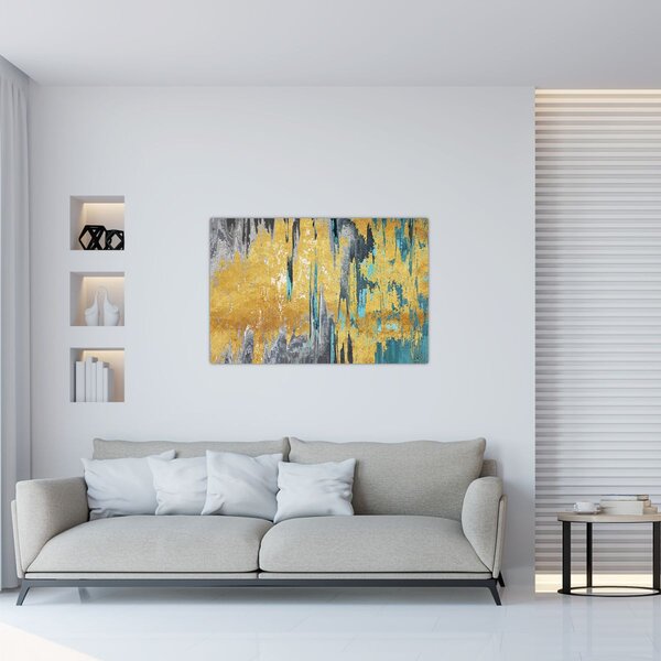 Tablou - Design auriu (90x60 cm)