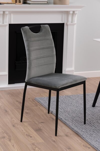 Scaun dining Dia, Gri, 91.5x43.5x53 cm
