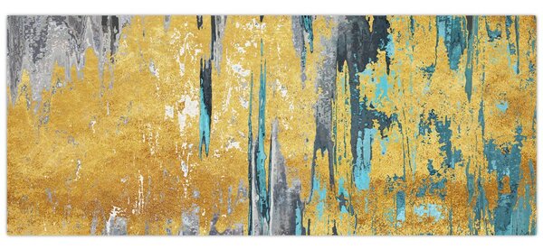 Tablou - Design auriu (120x50 cm)