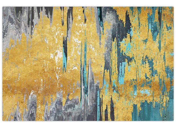 Tablou - Design auriu (90x60 cm)
