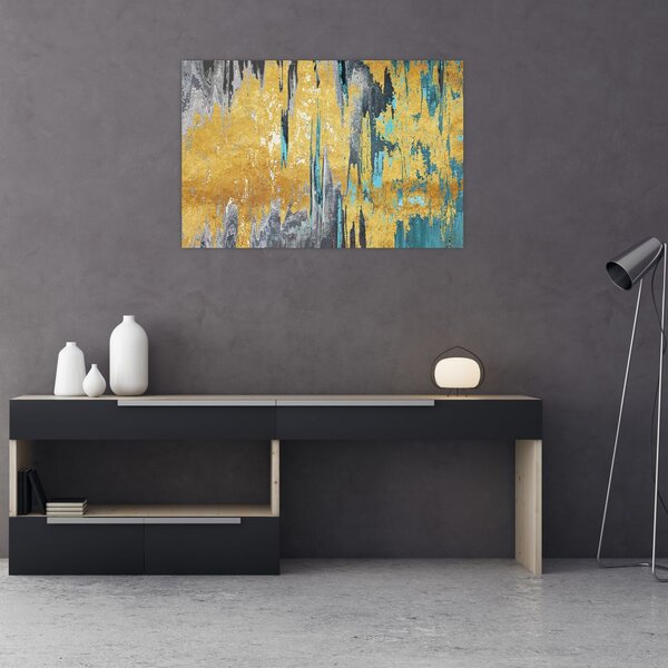 Tablou - Design auriu (90x60 cm)