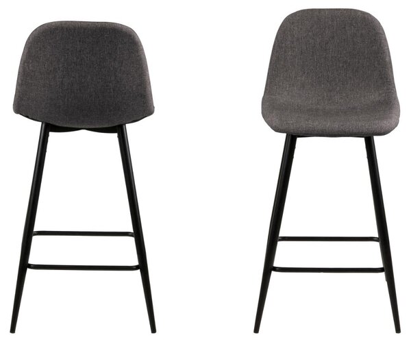 Scaun inalt Wilma, Gri, 91x43.5x48.5 cm