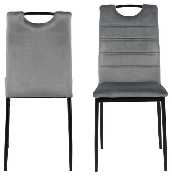 Scaun dining Dia, Gri, 91.5x43.5x53 cm