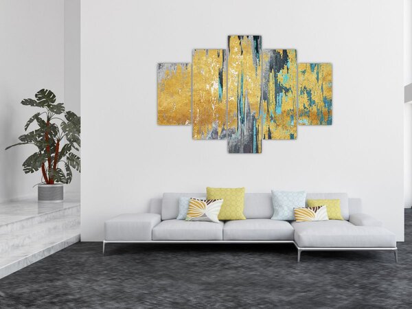 Tablou - Design auriu (150x105 cm)