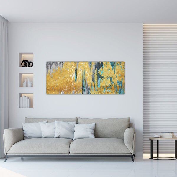 Tablou - Design auriu (120x50 cm)