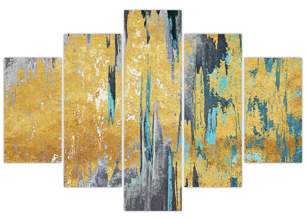Tablou - Design auriu (150x105 cm)