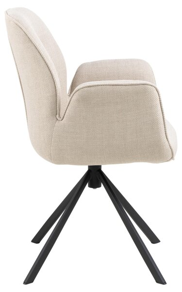Scaun dining Aura V2, Bej, 90x62x61 cm