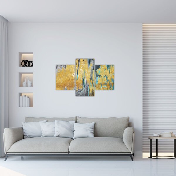 Tablou - Design auriu (90x60 cm)