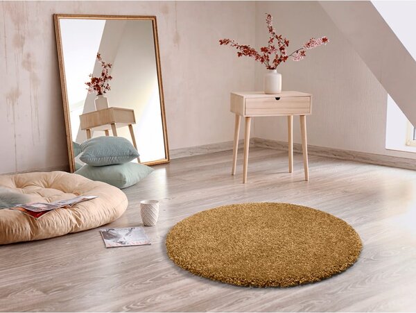 Covor rotund Universal Aqua Liso, ø 80 cm, maro