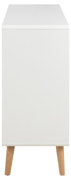 Comoda Lowell, Alb, 90x135x40 cm