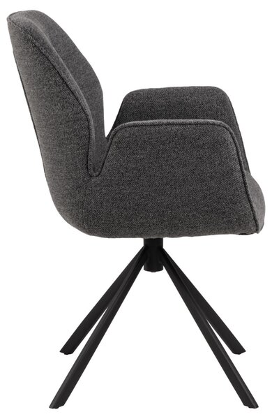 Scaun dining Aura, Gri, 90x62x61 cm