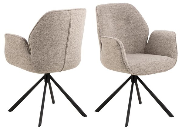 Scaun dining Aura V1, Bej, 90x62x61 cm