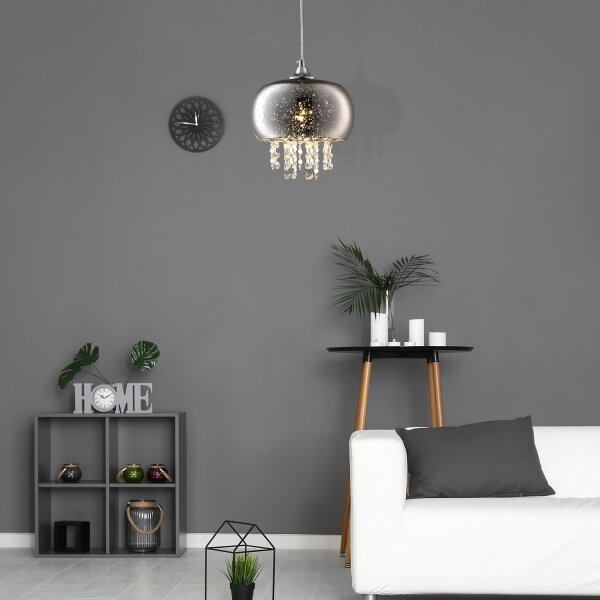 Lustră pe cablu de cristal STARLIGHT 1xE14/40W/230V
