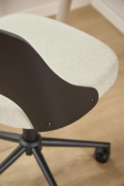 Scaun de birou Lucy, Bej, 89x48x55.5 cm