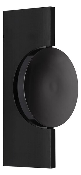 Globo Aplică de perete cu LED Jasper, înălțime 20 cm, negru mat, metal, Negru, Camera de zi / sufragerie, Metal, Modern